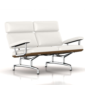 Eames 2-Seat Sofa by Herman Miller Sofa herman miller Teak + $650.00 Ivory Leather 