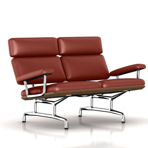 Eames 2-Seat Sofa by Herman Miller Sofa herman miller Teak + $650.00 Canyon Leather 