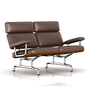Eames 2-Seat Sofa by Herman Miller Sofa herman miller Walnut Brownie Dream Cow Leather + $1781.00 