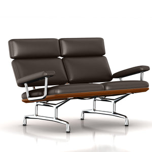 Eames 2-Seat Sofa by Herman Miller Sofa herman miller Walnut Mink Leather 