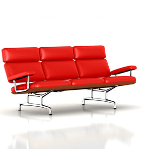 Eames 3-Seat Sofa by Herman Miller Sofa herman miller Walnut Red MCL Leather + $600.00 