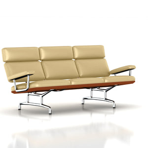 Eames 3-Seat Sofa by Herman Miller Sofa herman miller Walnut Winter White Dream Cow Leather + $1730.00 