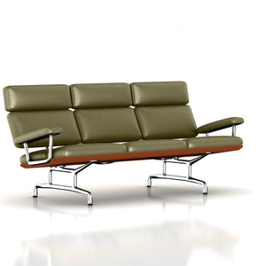 Eames 3-Seat Sofa by Herman Miller Sofa herman miller Walnut Soft Green Dream Cow Leather + $1730.00 