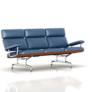 Eames 3-Seat Sofa by Herman Miller Sofa herman miller Walnut Tile Blue Dream Cow Leather + $1730.00 
