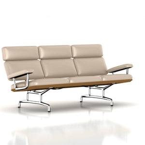Eames 3-Seat Sofa by Herman Miller Sofa herman miller Teak + $600.00 Milky Way Metallic Leather + $1730.00 