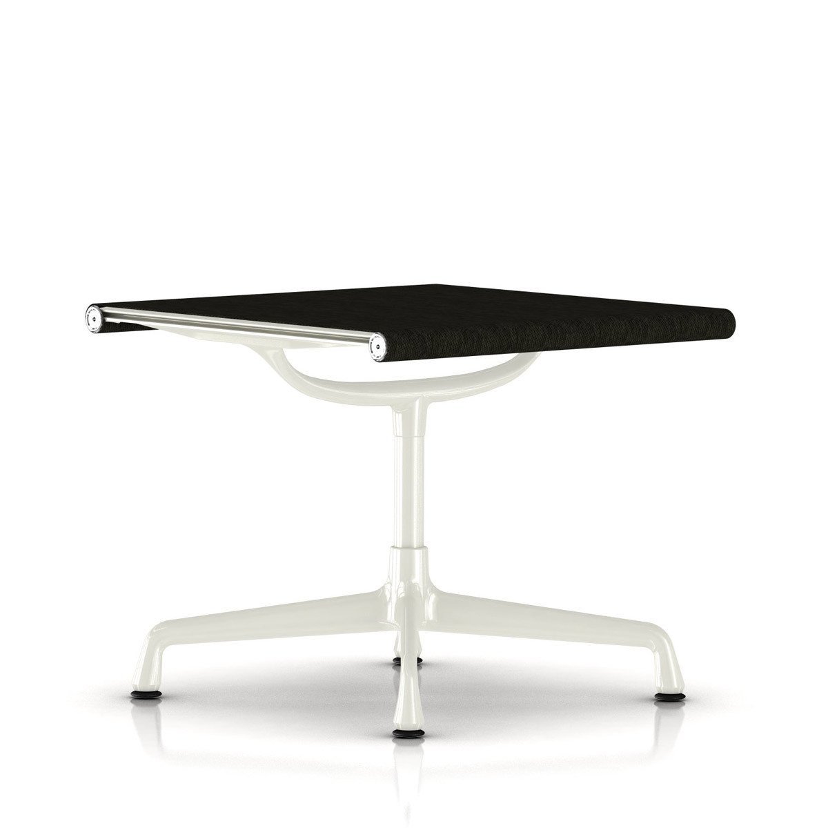 Eames Outdoor Aluminum Ottoman Outdoors herman miller White Base/Frame Graphite Outdoor Weave Fabric