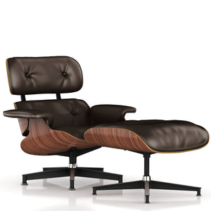 Eames Lounge Chair and Ottoman lounge chair herman miller Walnut Veneer Mink Leather 