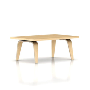 Eames Rectangular Coffee Table / Veneer Top with Veneer Edge Coffee Tables herman miller 36-inches Wide White Ash Top 