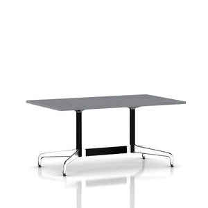 Eames Rectangular Table Dining Tables herman miller Black Umber Cool Grey Neutral Laminate 