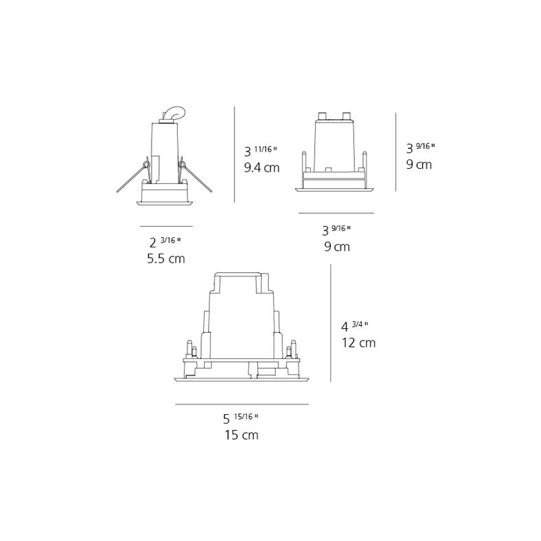 Ego Recessed Square Outdoor Ceiling Light ceiling lights Artemide