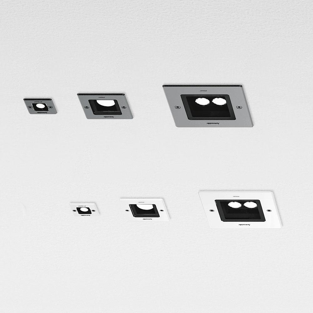 Ego Recessed Square Outdoor Ceiling Light ceiling lights Artemide