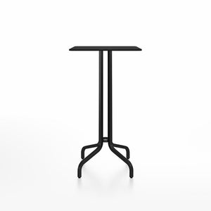 Emeco 1 Inch Bar Table - Square Top Coffee table Emeco Table Top 24" Black Powder Coated Aluminum Black HPL