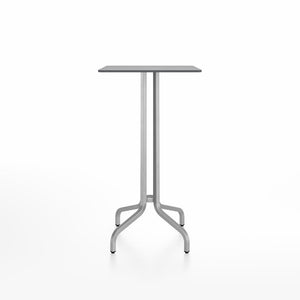 Emeco 1 Inch Bar Table - Square Top Coffee table Emeco Table Top 24" Brushed Aluminum Gray HPL