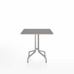 Emeco 1 Inch Cafe Table - Square Top Coffee table Emeco Table Top 30" Brushed Aluminum Gray Laminate Plywood