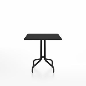 Emeco 1 Inch Cafe Table - Square Top Coffee table Emeco Table Top 30" Black Powder Coated Aluminum Black Laminate Plywood
