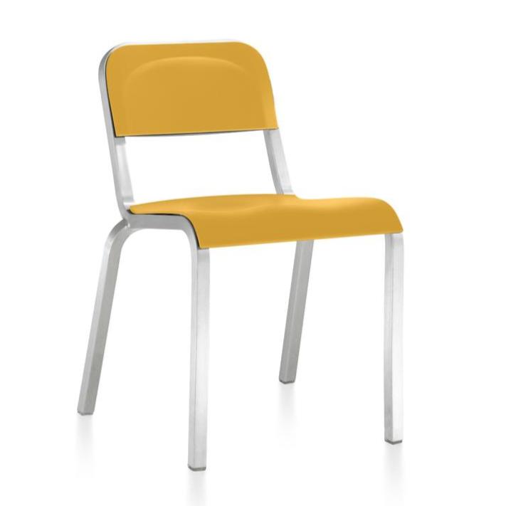Emeco 1951 Stacking Chair Side/Dining Emeco Recycled PET - Mustard Yellow