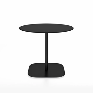 Emeco 2 Inch Flat Base Cafe Table - Round Top Coffee table Emeco Table Top 36" / 91 cm Black Powder Coated Black HPL