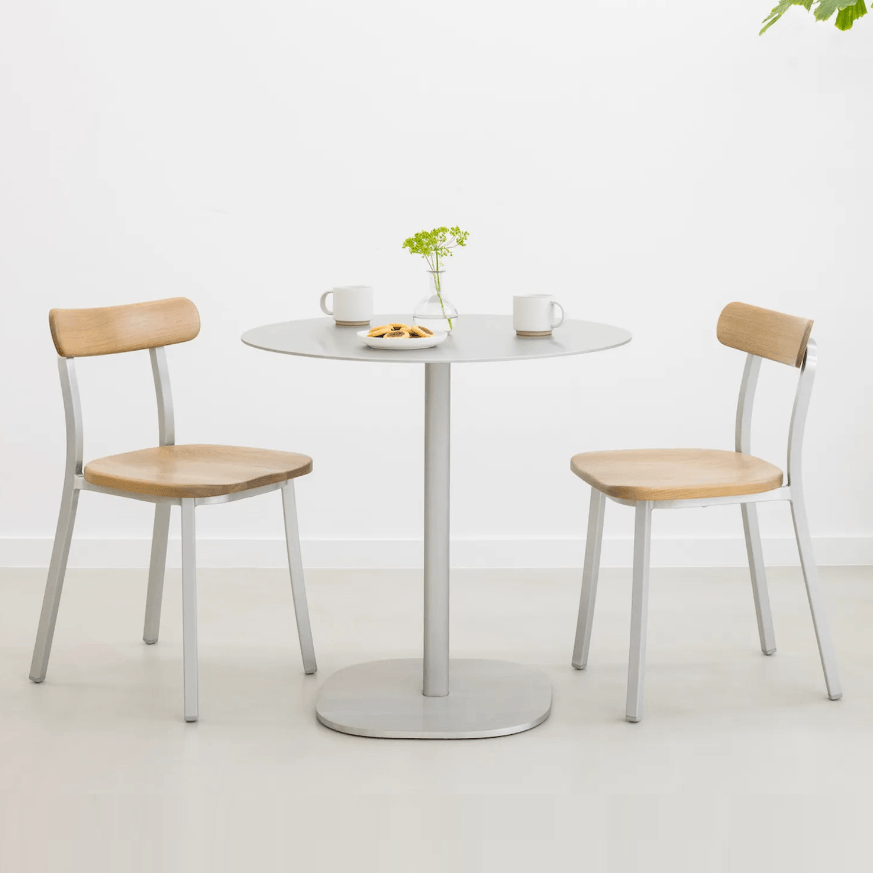 Emeco 2 Inch Flat Base Counter Height Table - Round Top Coffee table Emeco