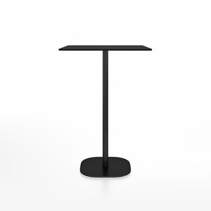 Emeco 2 Inch Flat Base Bar Height Table - Square Top Coffee table Emeco Table Top 30" Black Powder Coated Aluminum Black HPL