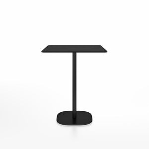 Emeco 2 Inch Flat Base Counter Height Table - Square Top Coffee table Emeco Table Top 30" Black Powder Coated Aluminum Black HPL