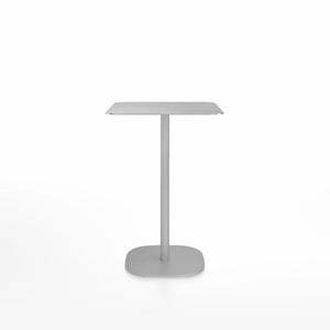 Emeco 2 Inch Flat Base Counter Height Table - Square Top Coffee table Emeco Table Top 24" Brushed Aluminum Brushed Aluminum