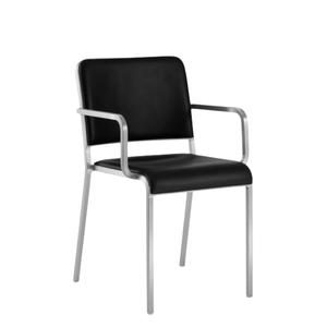 Emeco 20-06 Arm Chair Side/Dining Emeco Hand-Brushed Seat and back pad +$295.00 No Glides
