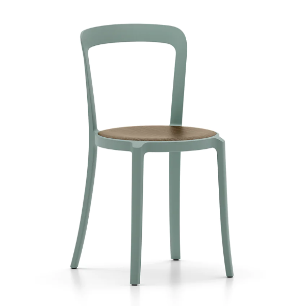 Emeco On & On Chair - Plywood Seat Chairs Emeco Light Blue Walnut Plywood