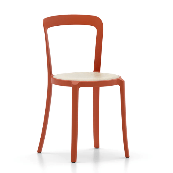 Emeco On & On Chair - Plywood Seat Chairs Emeco Orange Oak Plywood