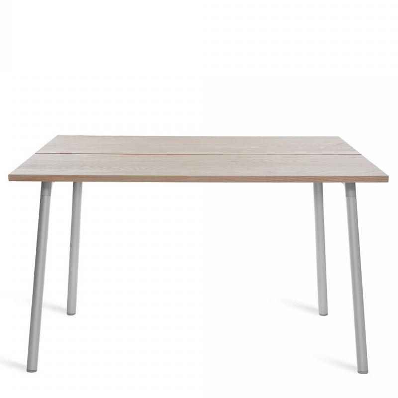 Emeco Run Table 48" table Emeco CLEAR ALUMINUM FRAME ASH