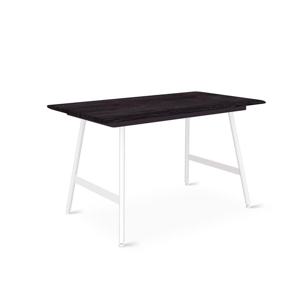 Envoy Desktop table Gus Modern Black Ash 50 Desktop White Lecture Legs