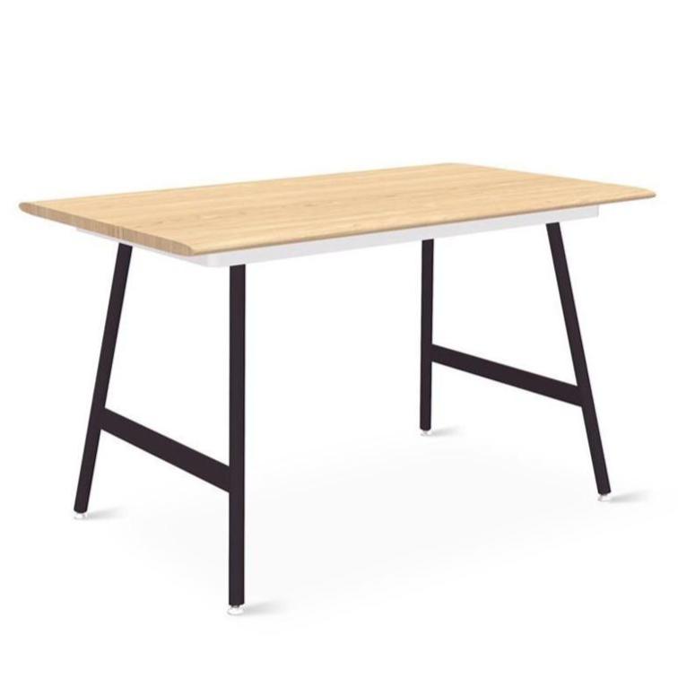 Envoy Desktop table Gus Modern Blonde Ash 50 Desktop Black Lecture Legs