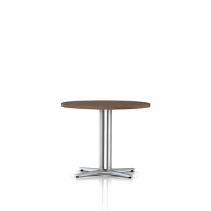 Everywhere Round Table Dining Tables herman miller 36-inch Diameter Walnut on Ash Metallic Silver