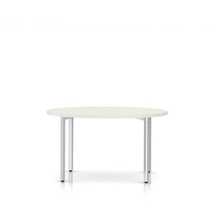 Everywhere Round Table Dining Tables herman miller 48-inch Diameter - Add $11.00 White Metallic Silver