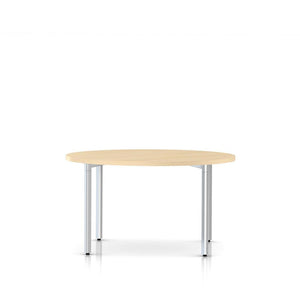 Everywhere Round Table Dining Tables herman miller 48-inch Diameter - Add $11.00 Clear on Ash Metallic Silver
