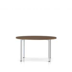Everywhere Round Table Dining Tables herman miller 48-inch Diameter - Add $11.00 Walnut on Ash Metallic Silver