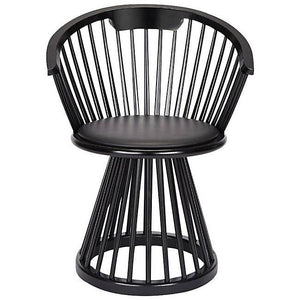 Fan Dining Chair Side/Dining Tom Dixon Black stained birch 