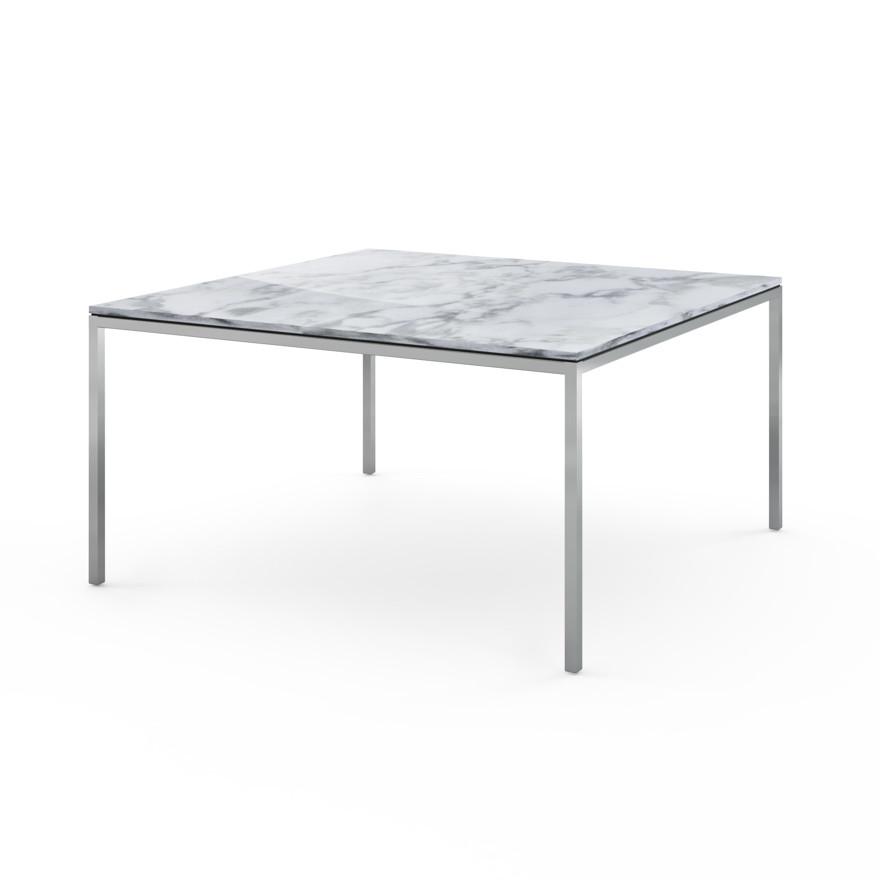 Florence Knoll Dining Table - 55" x 55" Dining Tables Knoll Arabescato marble, Shiny finish
