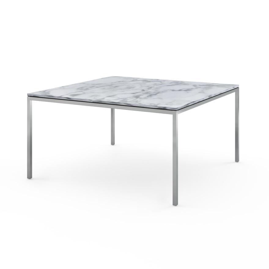 Florence Knoll Dining Table - 55" x 55" Dining Tables Knoll Arabescato marble, Satin finish