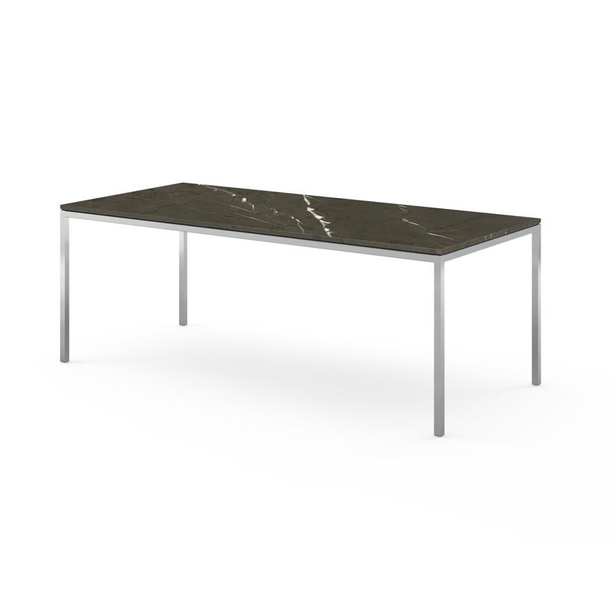 Florence Knoll Dining Table - 78" x 35" Dining Tables Knoll Grigio Marquina marble, Satin finish