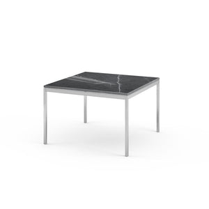 Florence Knoll Small End Table Coffee Tables Knoll Polished chrome Grigio Marquina marble, Shiny finish 