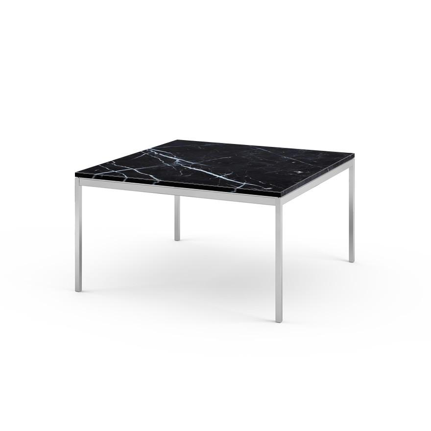 Florence Knoll Large End Table side/end table Knoll Polished chrome Nero Marquina marble, Shiny finish