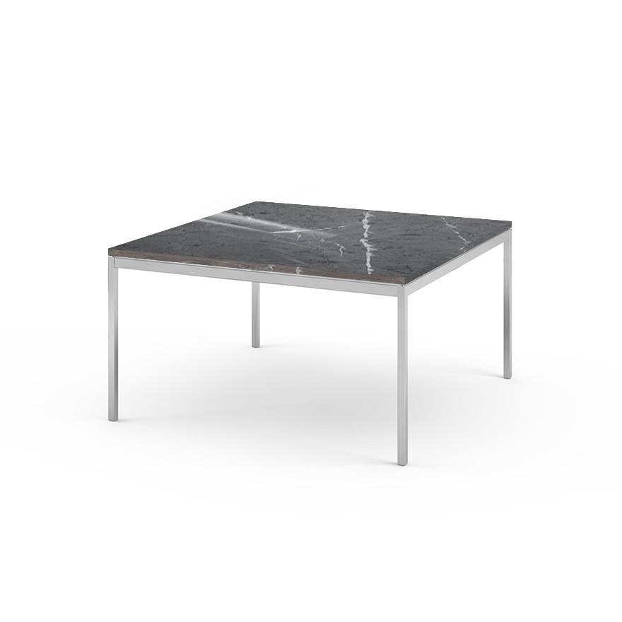 Florence Knoll Large End Table side/end table Knoll Polished chrome Grigio Marquina marble, Shiny finish