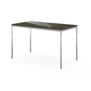 Florence Knoll Mini Desk - 48" x 26" Desk's Knoll Grigio Marquina marble, Shiny finish 