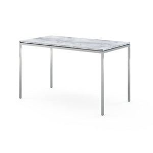 Florence Knoll Mini Desk - 48" x 26" Desk's Knoll Arabescato marble, Satin finish 