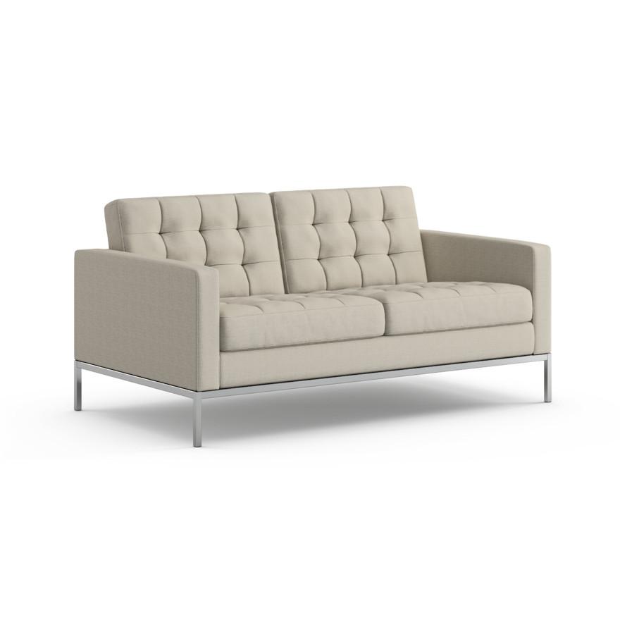 Florence Knoll Relaxed Settee sofa Knoll Summit - Chalk