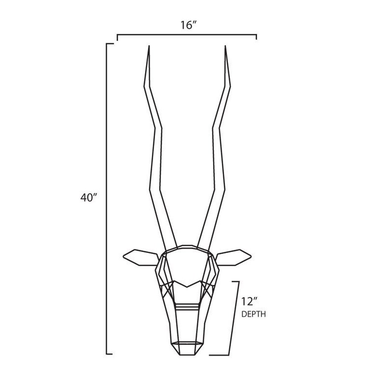 Gazelle Trophy Head Accessories Bend Goods