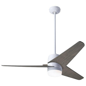 Velo DC Ceiling Fan Ceiling Fans Modern Fan Co Gloss White Graywash Remote Control With 17w LED