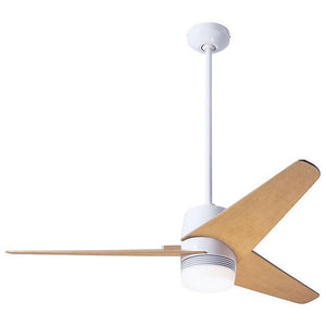 Velo DC Ceiling Fan Ceiling Fans Modern Fan Co Gloss White Maple Remote Control With 17w LED