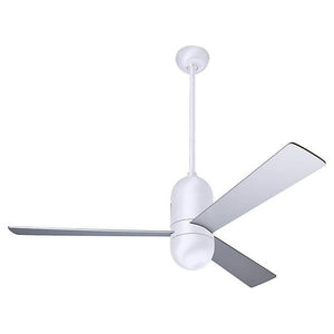 Cirrus DC Ceiling Fan Ceiling Fans Modern Fan Co Gloss White Aluminum Wall Control Without Light