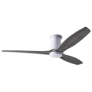 Arbor Flush DC Ceiling Fans Modern Fan Co Gloss White Graywash Wall Control Without Light